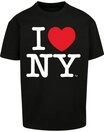 Merchcode T-Shirt Merchcode Herren I Love NY Oversize Tee (1-tlg) schwarz M (48/50)