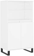 vidaXL Highboard, Hochkommode Wei&szlig; 60x36x110 cm Holzwerkstoff