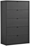 mokebo Sideboard Die Stilvolle (80x117x40cm, mit 5 Schubladen), Nachttisch, Anrichte,
