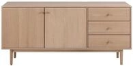 ACTONA GROUP Anrichte Aston, Sideboard, Eiche/furnier, 2 T&uuml;ren, 2 B&ouml;den, 3
