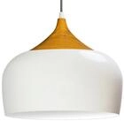 Bamyum Pendelleuchte Bamyum Pendelleuchte I Kreis I &Oslash;30 cm E27 Metall Holzfarbe