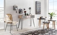 SIT Konsolentisch Konsole&ndash; Scandi‑Shabby Chic Beistelltisch mit 3 Schubladen,