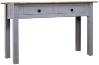vidaXL Beistelltisch Konsolentisch Grau 110x40x72 cm Kiefernholz Panama (1-St)