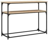 vidaXL Beistelltisch Konsolentisch Sonoma-Eiche 100x35,5x75 cm Holzwerkstoff...