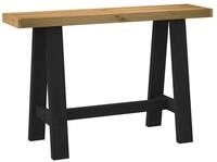 vidaXL Konsolentisch Konsolentisch NOAIN A-Form-Beine 120x30x75 cm Massivholz...