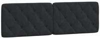vidaXL Bett Kopfteil-Kissen Schwarz 160 cm Samt (1-tlg)