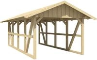 Skanholz Einzelcarport Schwarzwald, BxT: 424x772 cm, 220 cm Einfahrtsh&ouml;he, mit