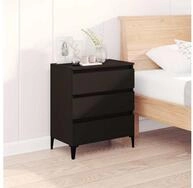 vidaXL Sideboard vidaXL Sideboard Schwarz 60x35x70 cm Holzwerkstoff