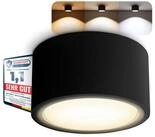 SSC-LUXon LED Aufbaustrahler CELI-X LED Aufbaustrahler schwarz 3 Lichtfarben...