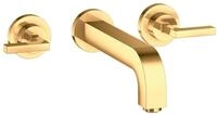 hansgrohe Unterputzarmatur Axor Citterio 3-Loch Waschtischarmatur Hebelgriff
