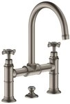 hansgrohe Waschtischarmatur Axor Montreux 220 2-Griff mit Kreuzgriff mit