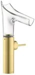 hansgrohe Waschtischarmatur Axor Starck V 220 Waschtischmischer mit Glasauslauf