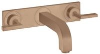 hansgrohe Unterputzarmatur Axor Citterio 3-Loch Waschtischarmatur mit Platte