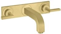 hansgrohe Unterputzarmatur Axor Citterio 3-Loch Waschtischarmatur mit Platte