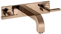 hansgrohe Unterputzarmatur Axor Citterio 3-Loch Waschtischarmatur mit Platte