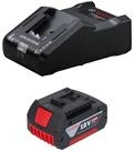 Bosch Professional 1x GBA 18 V / 4 Ah Akku (1600Z00038) + Ladeger&auml;t (1600A02T5G)