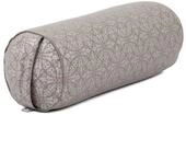 bodhi Yoga Bolster Yoga Bolster gemustert, 65 x &Oslash; 22 cm Raja, taupe/silber, Dinkel