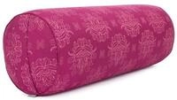 bodhi Yoga Bolster Yoga Bolster gemustert, 65 x &Oslash; 23 cm Lotus, berry, Dinkel