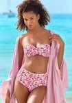 LASCANA B&uuml;gel-Bandeau-Bikini-Top Jasmin, im Bl&uuml;mchen-Druck