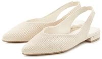 LASCANA Sling-Ballerina, Sandale, Ballerina mit elastischem Riemchen aus Textil VEGAN