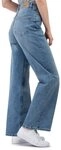 SUBLEVEL Weite Jeans Damen Jeans High Waist weiter Schnitt bequem und dehnbar