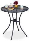 relaxdays Gartentisch mit Schirmloch (1-St)
