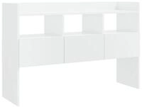 vidaXL Sideboard, Kommode Hochglanz-Wei&szlig; 105x30x70 cm Holzwerkstoff