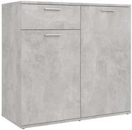 vidaXL Sideboard, Kommode Betongrau 80x36x75 cm Holzwerkstoff