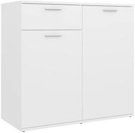 vidaXL Sideboard, Kommode Wei&szlig; 80x36x75 cm Holzwerkstoff