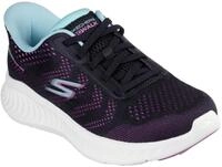 Slip-On Sneaker SKECHERS "GO WALK NOW-KHLOE", Damen, Gr. 35, bunt (schwarz, violett),