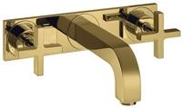 hansgrohe Unterputzarmatur Axor Citterio 3-Loch Waschtischarmatur mit Platte
