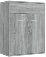 vidaXL Sideboard, Kommode Grau Sonoma 60x30x75 cm Holzwerkstoff