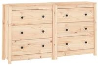 vidaXL Kommode NA Sideboard 140x35x80 cm Massivholz Kiefer Wohnzimmer Kommode