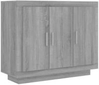 vidaXL Sideboard Sideboard Grau Sonoma 92x35x75 cm Holzwerkstoff (1 St)