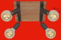 Briloner Leuchten LED Deckenspot WOOD BASIC