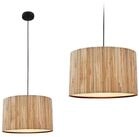 Briloner Leuchten LED Pendelleuchte H&auml;ngelampe Natur Stroh Bast 1-&3-flammig...