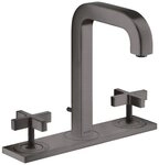 hansgrohe Waschtischarmatur Axor Citterio 3-Loch mit Platte Kreuzgriff mit