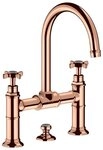 hansgrohe Waschtischarmatur Axor Montreux 220 2-Griff mit Kreuzgriff mit
