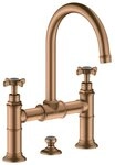 hansgrohe Waschtischarmatur Axor Montreux 220 2-Griff mit Kreuzgriff mit