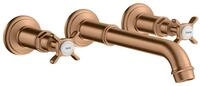 hansgrohe Unterputzarmatur Axor Montreux 3-Loch Waschtischarmatur Kreuzgriff