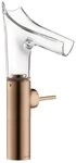 hansgrohe Waschtischarmatur Axor Starck V 220 Waschtischmischer mit Glasauslauf