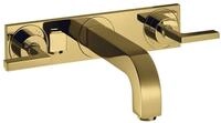 hansgrohe Unterputzarmatur Axor Citterio 3-Loch Waschtischarmatur mit Platte