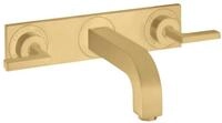 hansgrohe Unterputzarmatur Axor Citterio 3-Loch Waschtischarmatur mit Platte