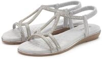Vivance Sandalette, Sommerschuh, Sandale mit eleganter Glitzer-Verzierung und