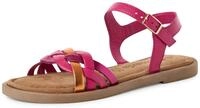Tamaris Riemchensandale, Sandalette, Sommerschuh mit Riemchen in Flechtoptik