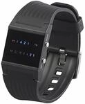 St. Leonhard Digitaluhr St. Leonhard LED Bin&auml;r Herrenuhr blaue LED Armbanduhr Uhr