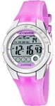 Calypso Digitaluhr Damenuhr K5571-3 - Lila Kunststoffband, Zifferblatt Digital, 38 mm