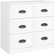 vidaXL Sideboard, Kommode Wei&szlig; 70x35,5x67,5 cm Holzwerkstoff