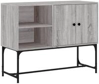 vidaXL Sideboard, Kommode Grau Sonoma 100x40x79,5 cm Holzwerkstoff
