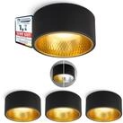 SSC-LUXon LED Aufbaustrahler OLINO Aufputz Spot flach schwarz LED dimmbar GX53